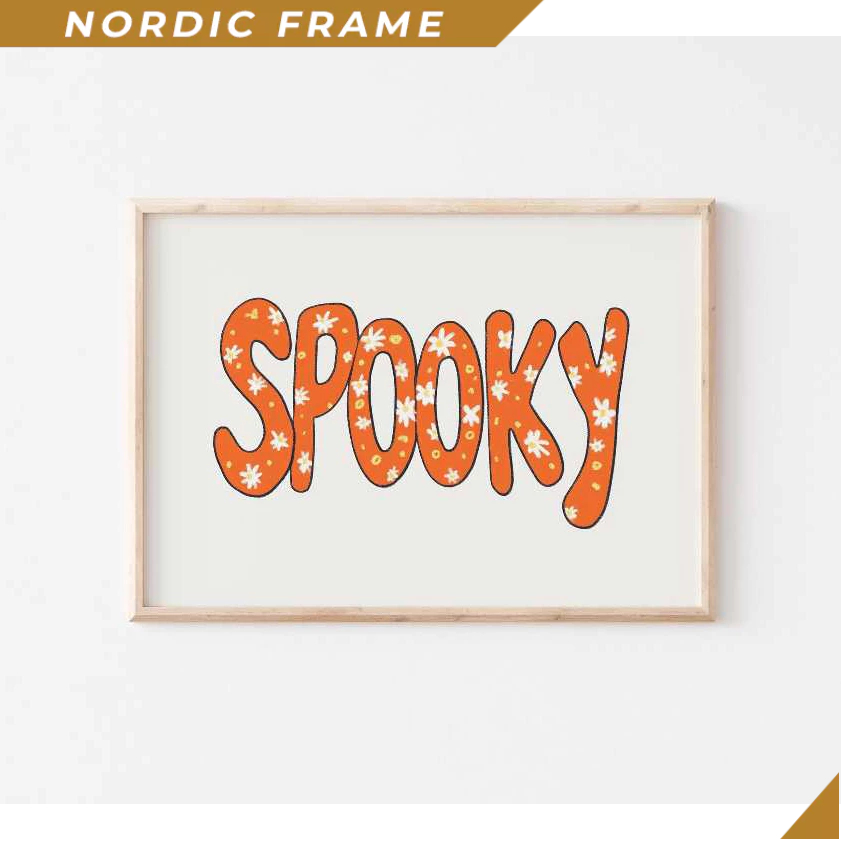 Tranh treo tường, Preppy Halloween Decor, Cute Halloween Printables, Colorful Halloween Prints, Groo