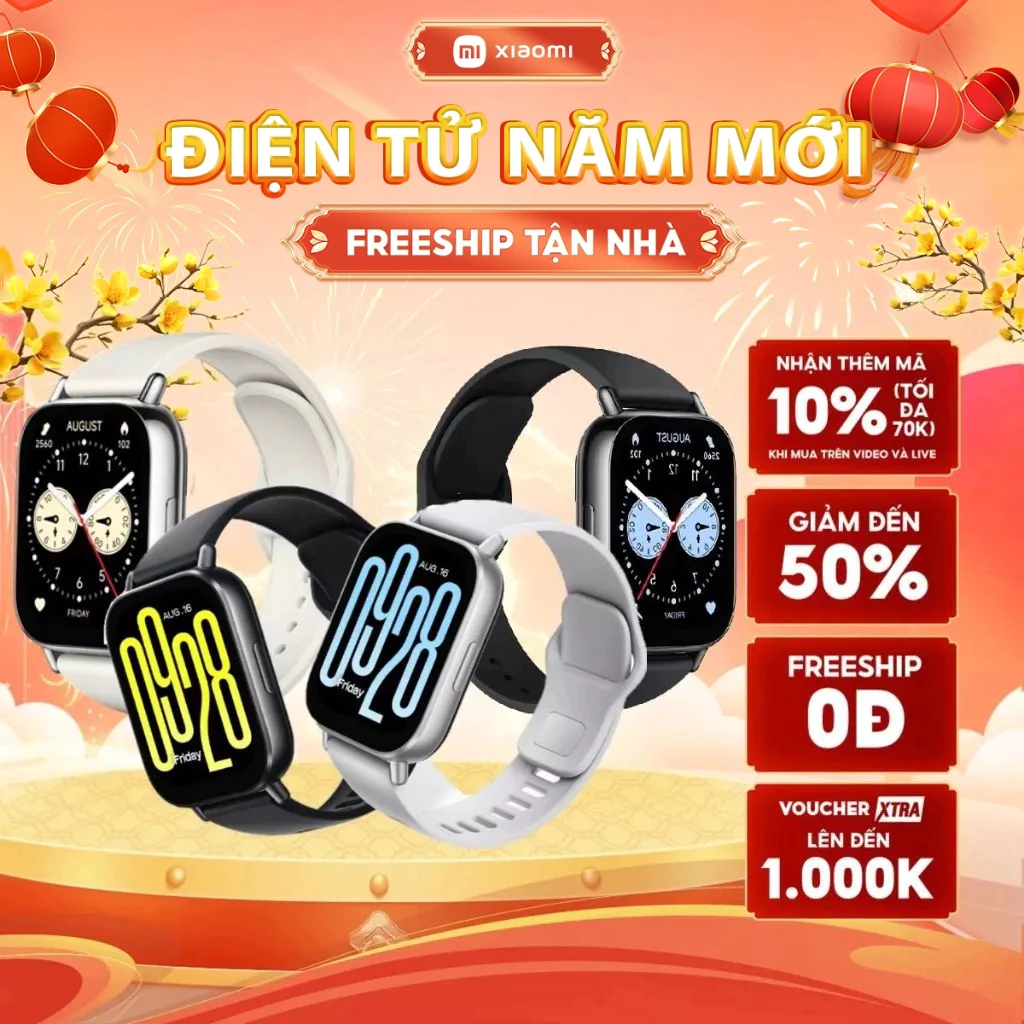 Đồng Hồ Thông Minh Xiaomi Redmi Watch 5 ACTIVE / Watch 5 LITE | Nghe Gọi Bluetooth | Chống Nước | Bả