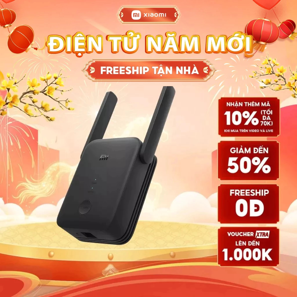 Bộ Tiếp Sóng Wifi Xiaomi AC1200 Mi Wifi Range Extender-RA75 - Bảo Hành 12 Tháng