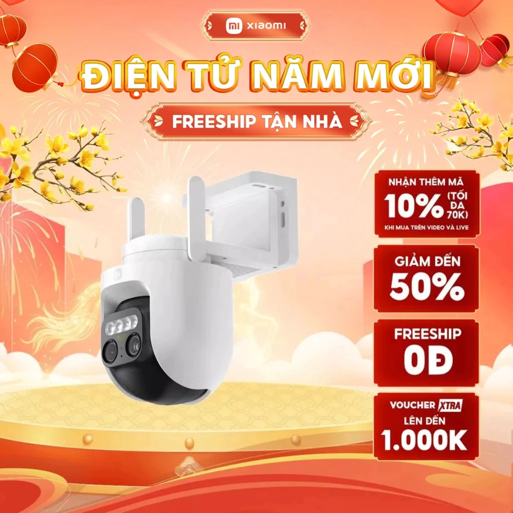 Camera Ngoài Trời Xiaomi Outdoor Camera CW700S – Zoom 9X - Xoay 360 Độ - Phiên Bản Quốc Tế