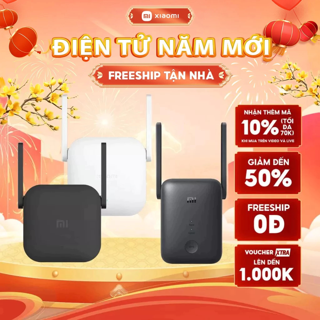 Thiết Bị Kích Sóng Wifi Xiaomi Mi WiFi Range Extender | 2 Ăng-ten | 300Mbps | 16 Thiết Bị Cùng Lúc |