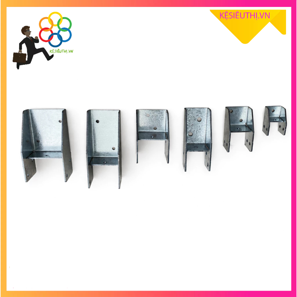 Bát U Tam Giác Mạ Kẽm Liên Kết Sắt Hộp | Bass U Gia Cố Khung Sắt Lắp Kệ Sắt, Khung Thép, Mái Tôn