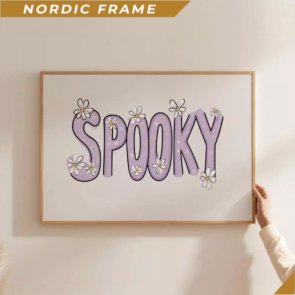 Tranh treo tường, Groovy Halloween Decor, Cute Halloween Printables, Colorful Halloween Prints, Quir