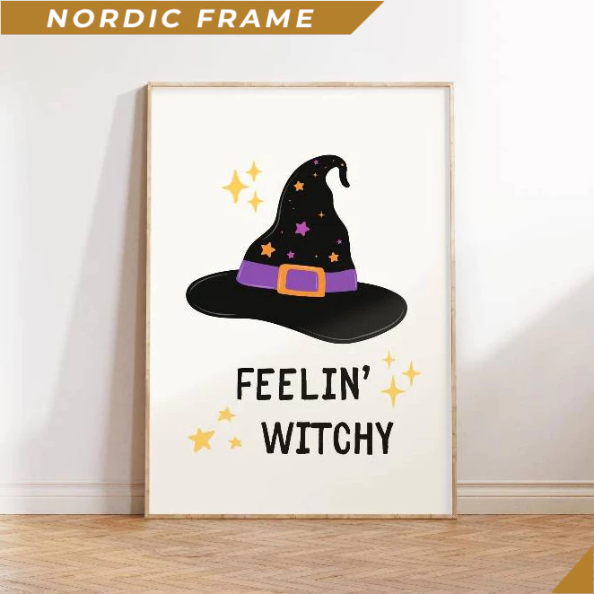 Tranh treo tường, Feeling Witchy, Groovy Halloween Decor, Witchy Decor, Cute Halloween Printables, W