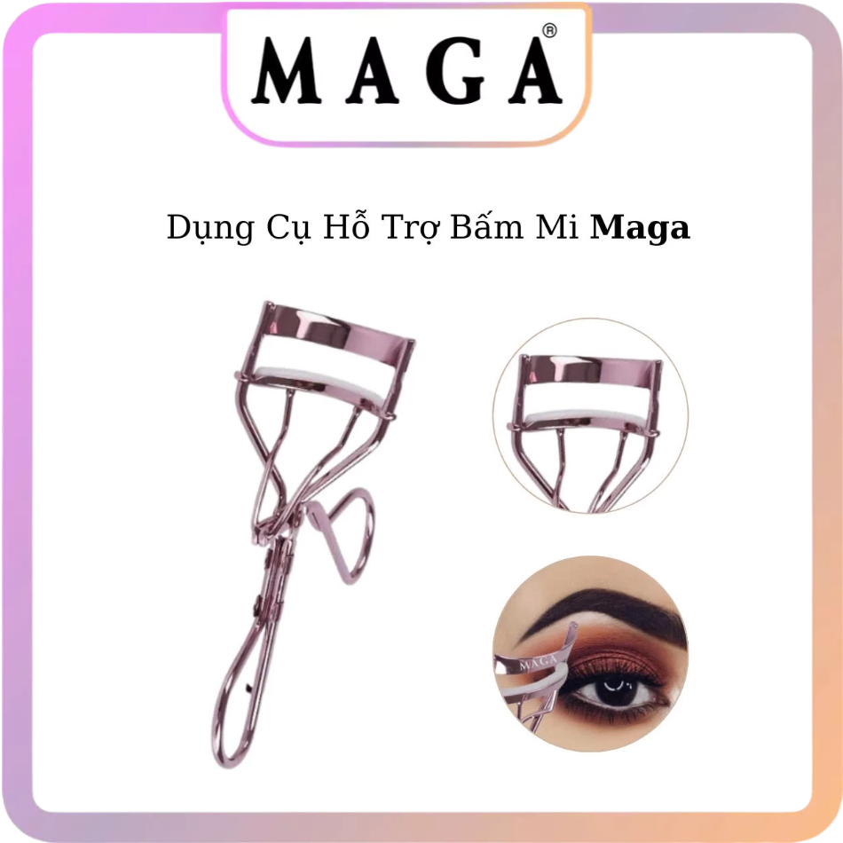 Kẹp Bấm Mi Cao Cấp Makeup MAGA Eyelash Curler BM005 Làm Cong Mi