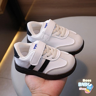 Giày tập đi bé trai bé gái 0-4 tuổi đế siêu mềm chống trơn trượt phối sọc năng động dễ mang ( C01 )