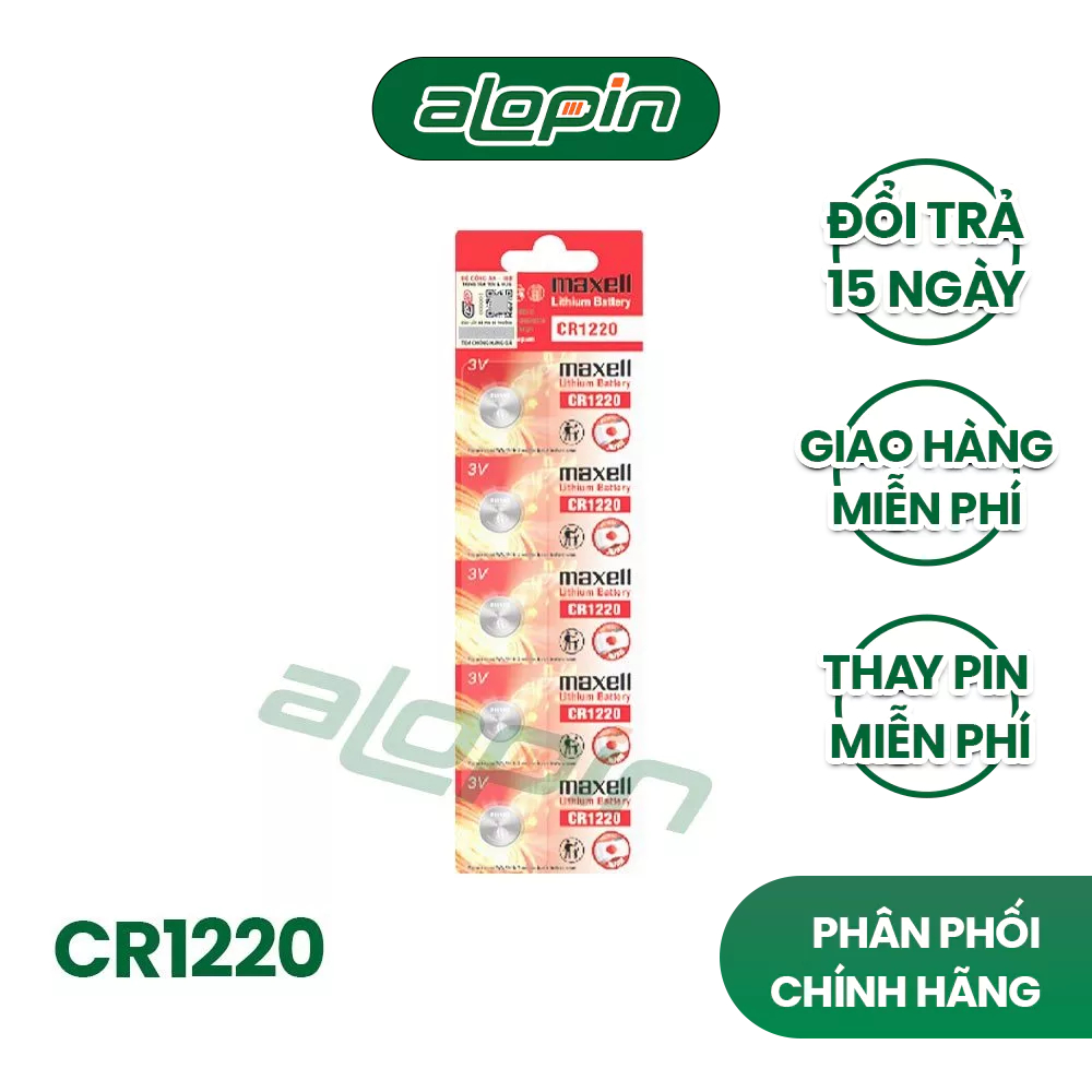 Pin Maxell CR1220 3V - Chính Hãng