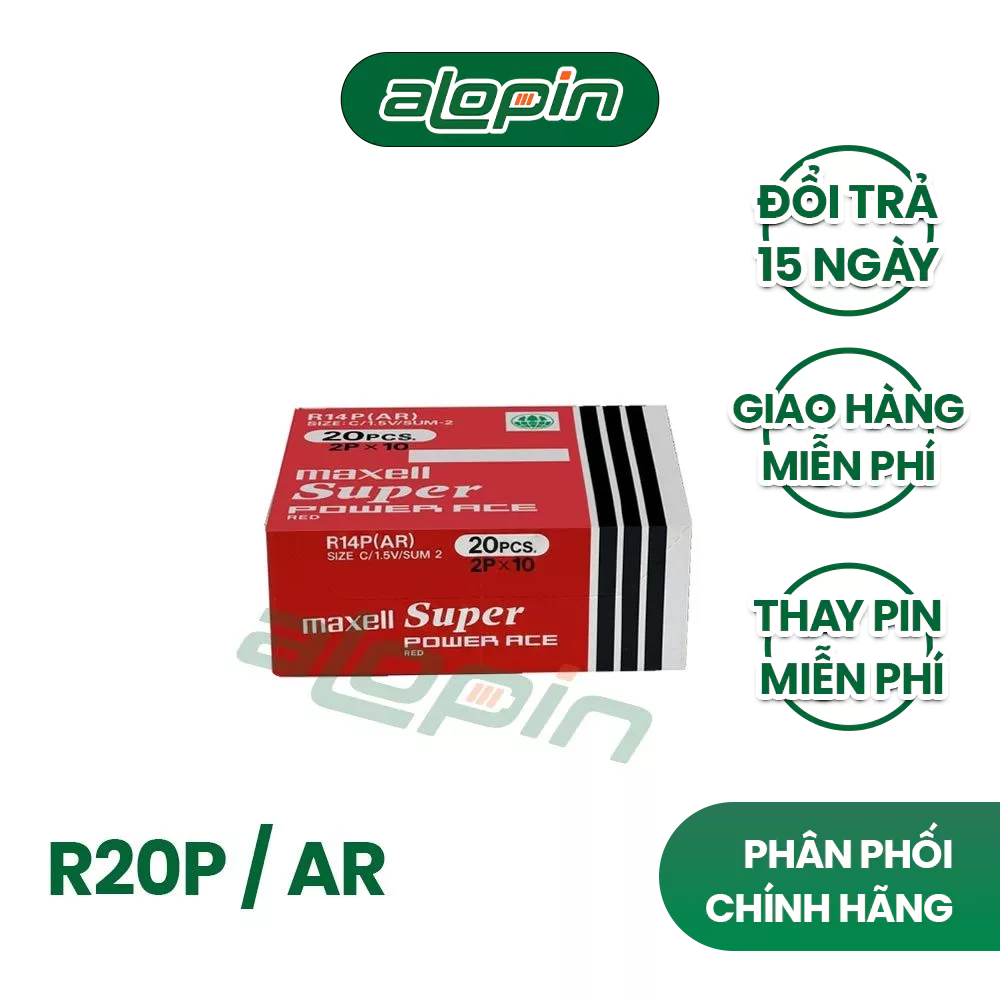 Pin Maxell R20P / AR (Pin Đại) - Chính Hãng