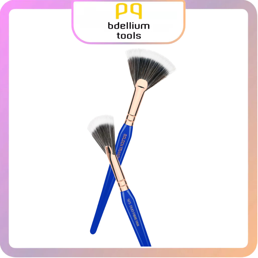 Cọ Trang Điểm Đánh Highlight Fan Bdellium Tools Duet Fiber Fan B925