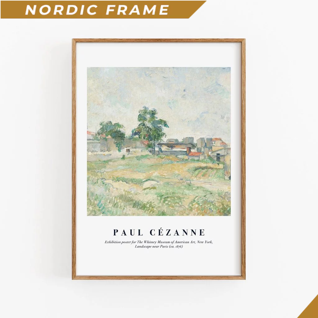 Tranh treo tường, Paul Cezanne Art Print , Colorful Print, Paul Cezanne Art Exhibition Poster, Mid C