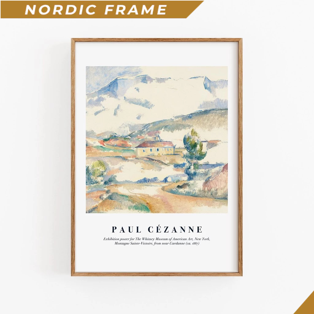 Tranh treo tường, Paul Cezanne Art Print , Colorful Print, Paul Cezanne Art Exhibition Poster, Mid C