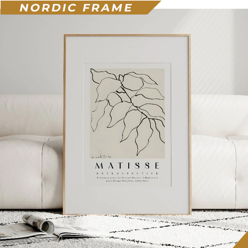 Tranh treo tường, Henri Matisse Exhibition Poster Minimalist Line Art (Digital Download) 1