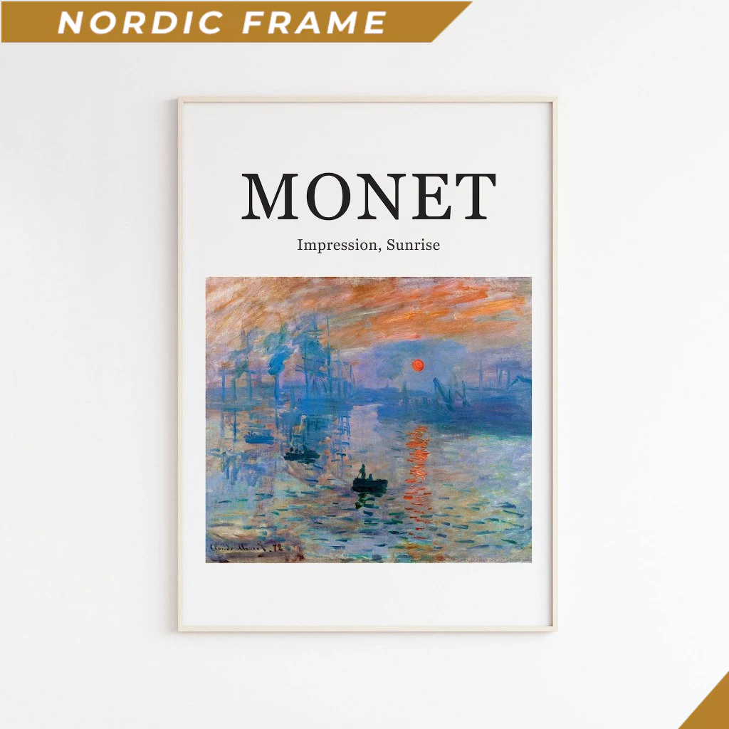 Tranh treo tường, Claude Monet Art Print , Berggruen Cie, Monet Poster, Colorful Print, Claude Monet