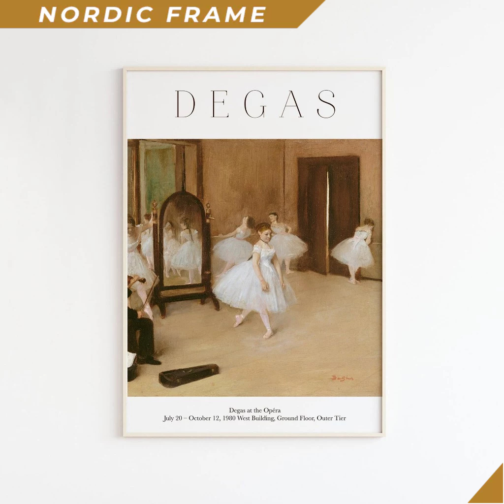 Tranh treo tường, Edgar Degas Art Print , Berggruen Cie, Degas Painting, Colorful Print, Degas Art E