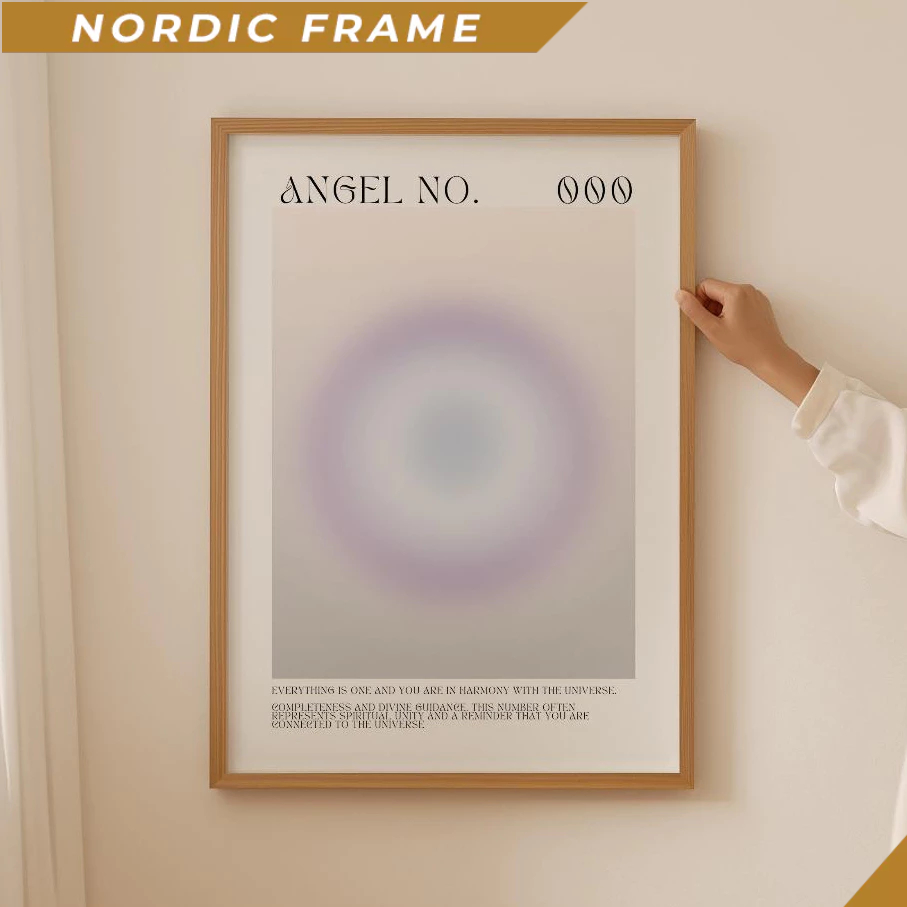 Tranh treo tường, Angel Number Poster - Aura Print, Inspirational Quote, Aesthetic Room Decor, Manif