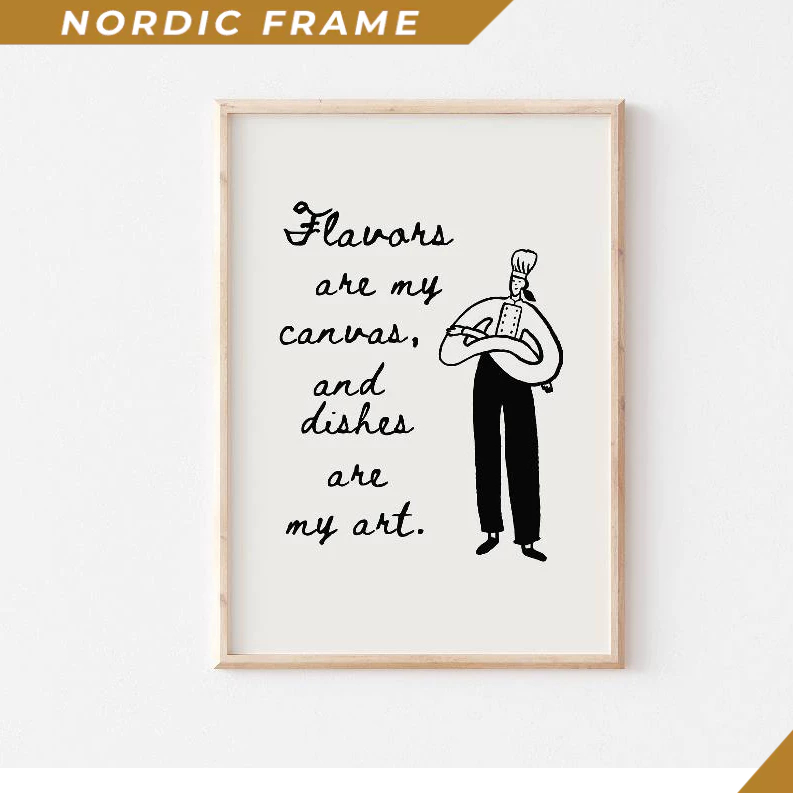 Tranh Treo Tường, Foodie Art, Restaurant Prints, Modern Kitchen Wall Art, Aesthetic Kitchen Decor, C