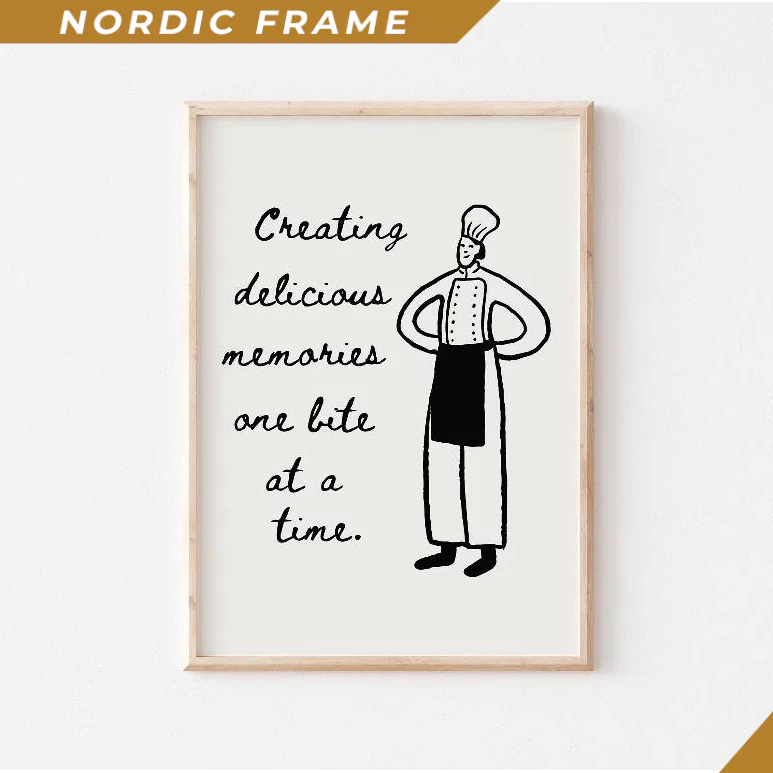 Tranh Treo Tường, Foodie Art, Restaurant Poster, Modern Kitchen Wall Art, Aesthetic Kitchen Decor, C