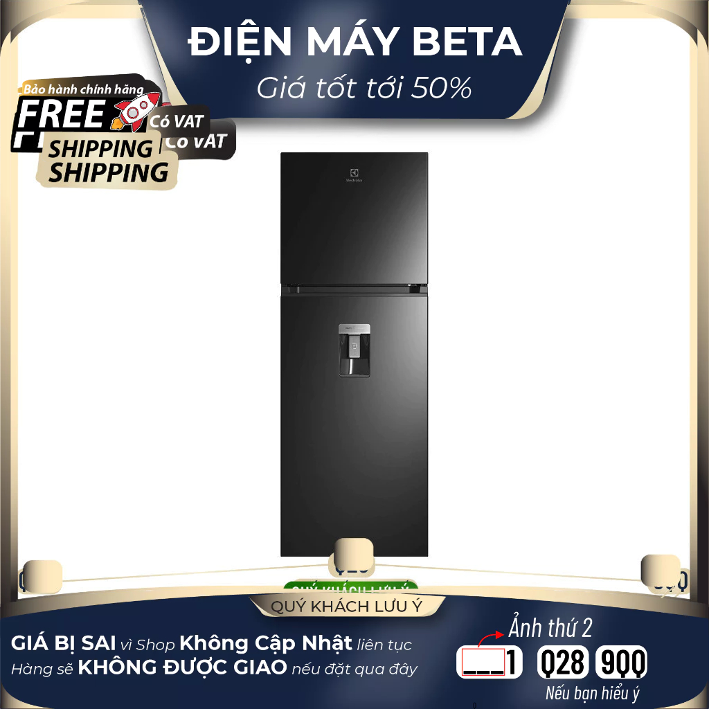 ETB3440M-H - Tủ lạnh Electrolux Inverter 312 lít ETB3440M-H - Bảo hành Chính Hãng