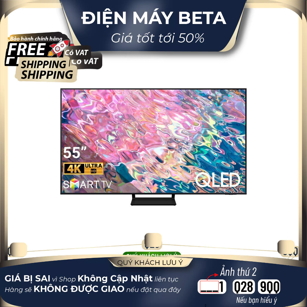 QLED Tivi 4K Samsung 55Q60B 55 inch Smart TV Chính hãng