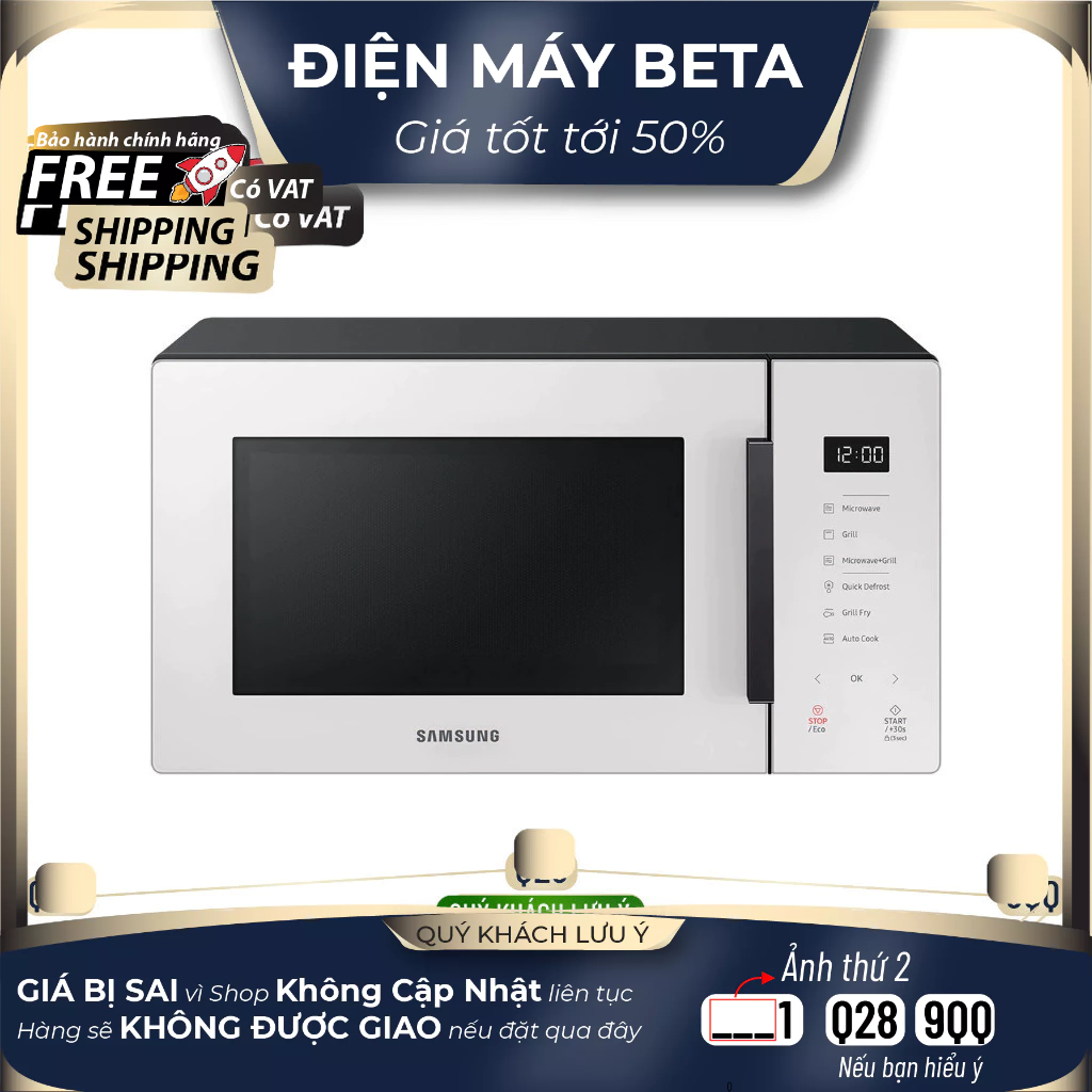 Lò vi sóng tráng men Samsung BESPOKE Dòng nướng 23L MG23T5018CE/SV  - DMK