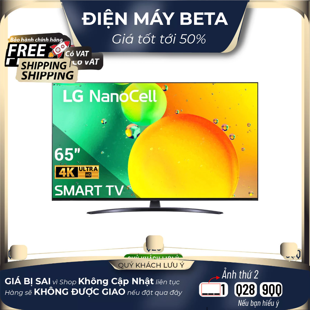 LG Smart Tivi 4K 49 inch 49NANO86TNA NanoCell HDR ThinQ AI