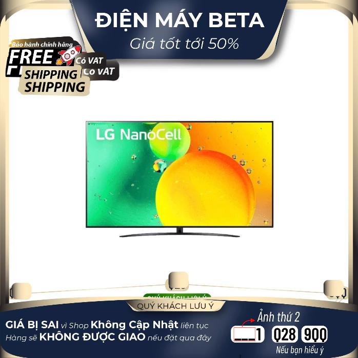 Smart NanoCell Tivi LG 4K 65 Inch 65NANO76SQA