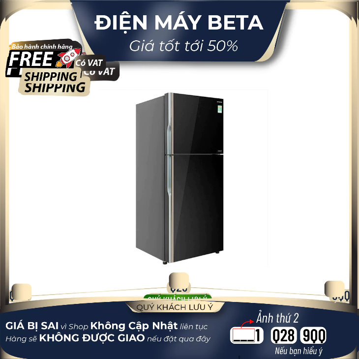 Tủ lạnh Hitachi Inverter 339 lít R-FVX450PGV9(GBK)