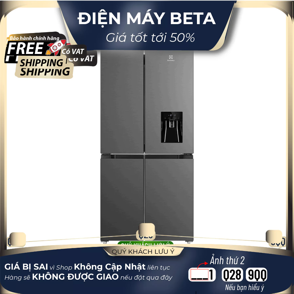 EQE4960A-B / EQE5660A-B - Tủ Lạnh Electrolux Inverter 492 Lít / 562 Lít