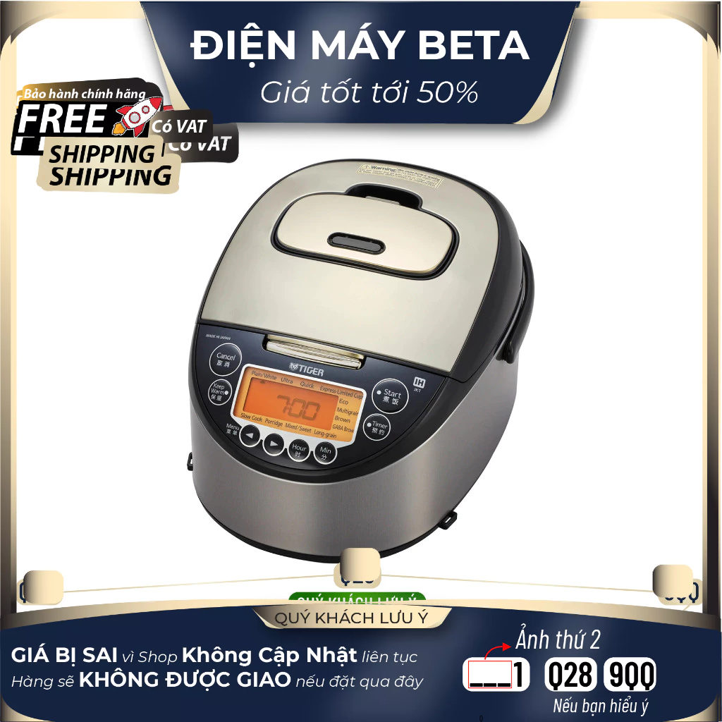 JKT-F10W / JKT-F18W - Nồi Cơm Điện Tử Tiger JKT-F10W/F18W - BẢO HÀNH CHÍNH HÃNG