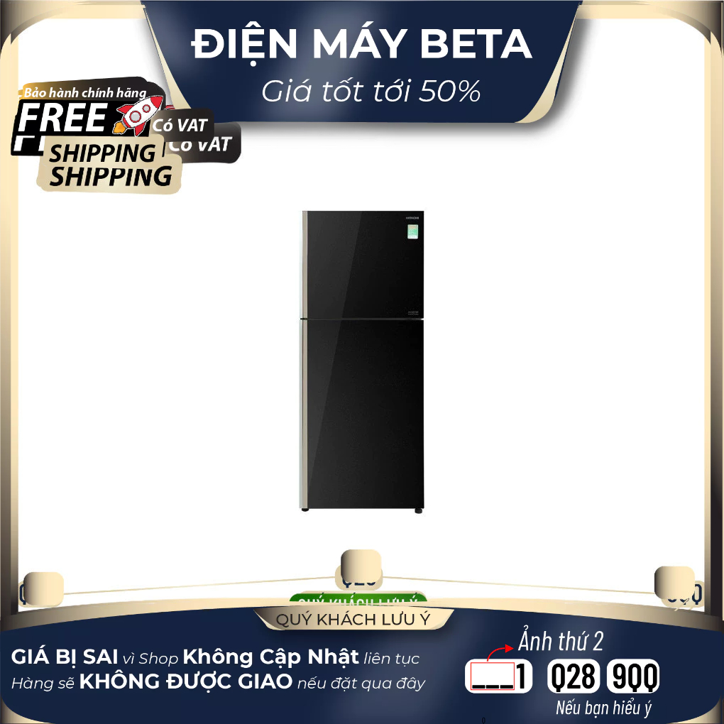 Tủ lạnh Hitachi Inverter 339 lít R-FVX450PGV9 GBK DMK