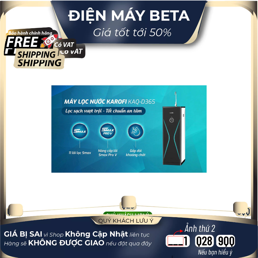 KAQ-D36S / KAD-D69 / KAD-D528 / KAD-M68 / KAD-D50 / KAD-L56 - Máy Lọc Nước Karofi