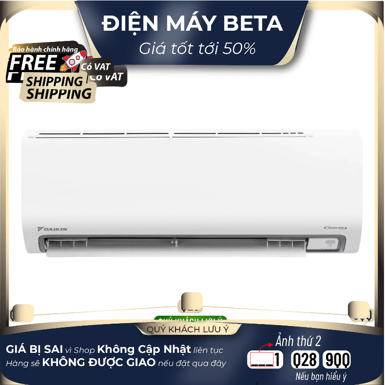 FTKB50ZVMV - Điều Hòa Inverter DAIKIN FTKB50ZVMV/RKB50ZVMV - 2HP - Giao Toàn Quốc
