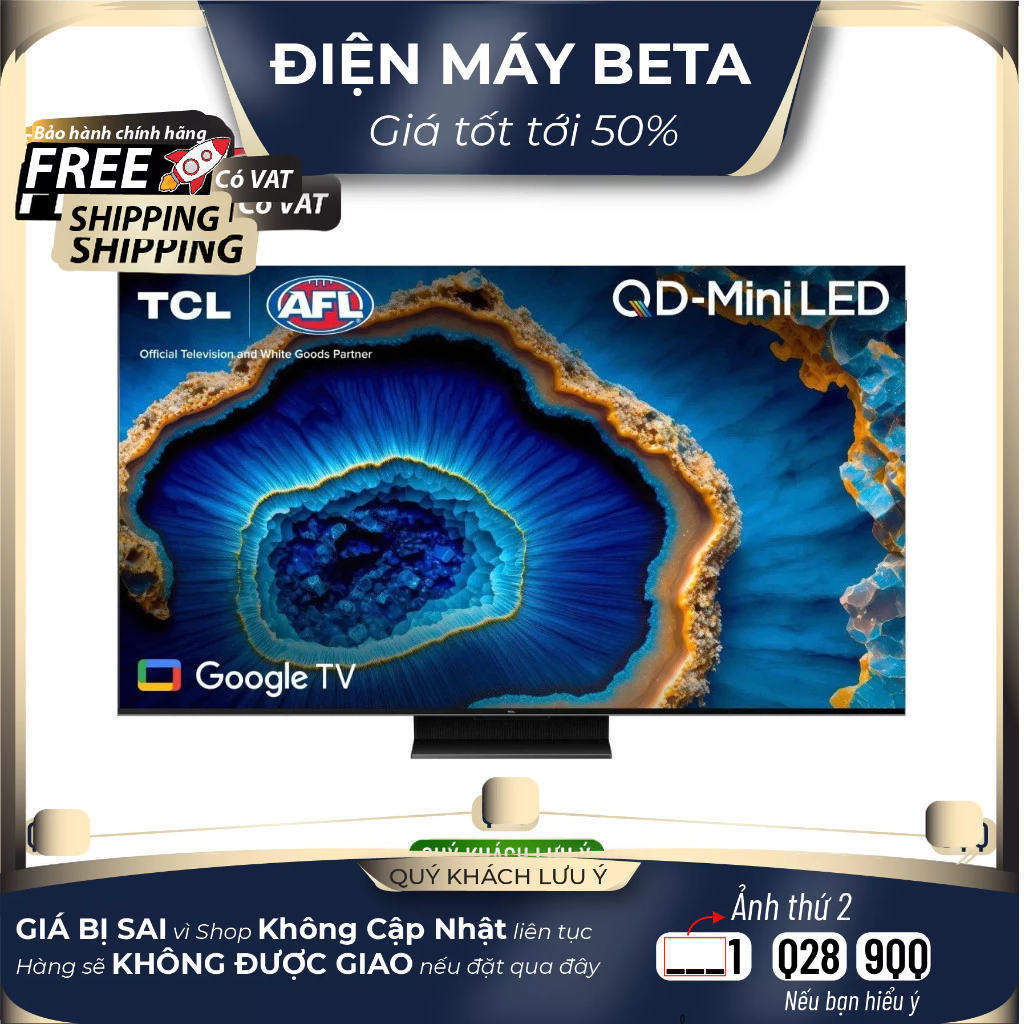 Google Tivi QD-Mini LED TCL 55C6K