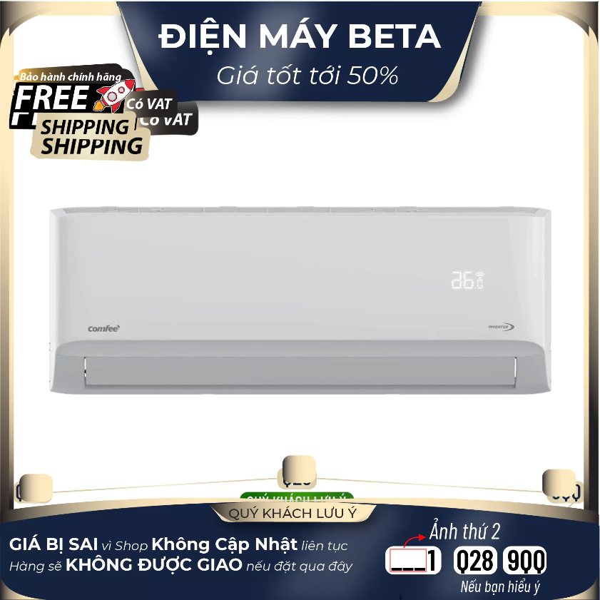 CFS-18VGDF-V - Máy lạnh Comfee Inverter 2 HP Bảo Hành Chính Hãng