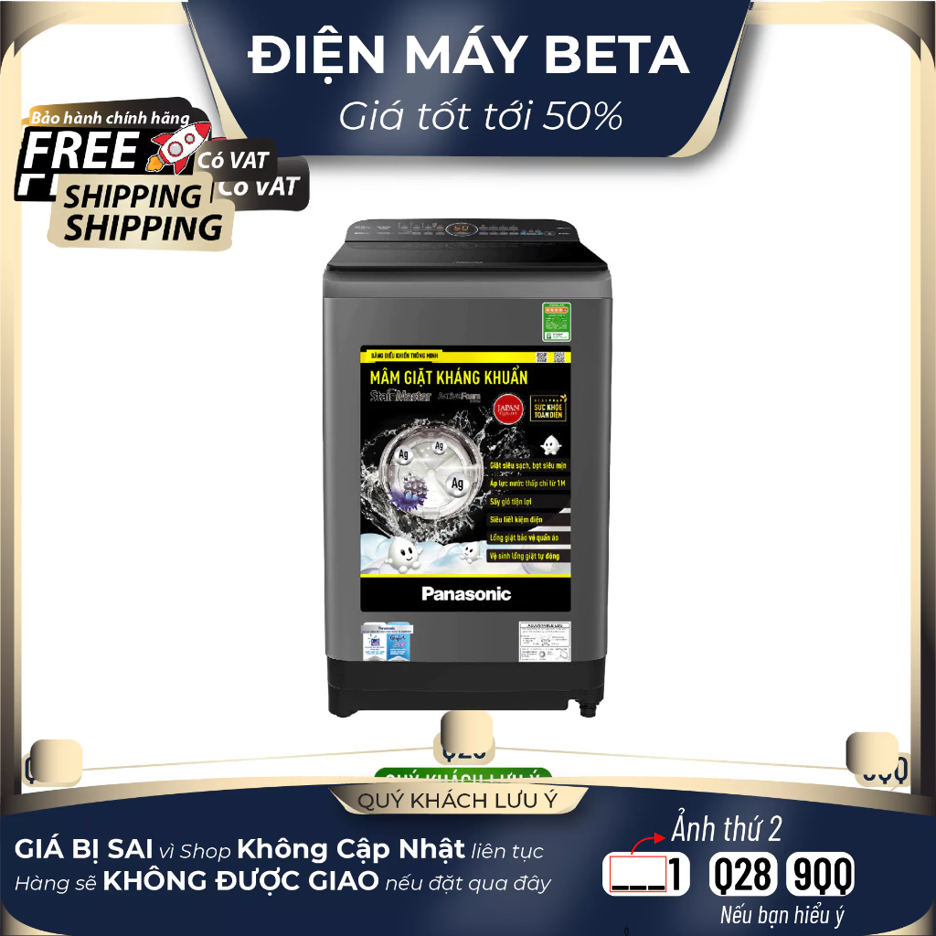 NA-F90A9DRV - Máy Giặt Cửa Trên 9.0kg NA-F90A9DRV - BẢO HÀNH CHÍNH HÃNG - GIAO TOÀN QUỐC