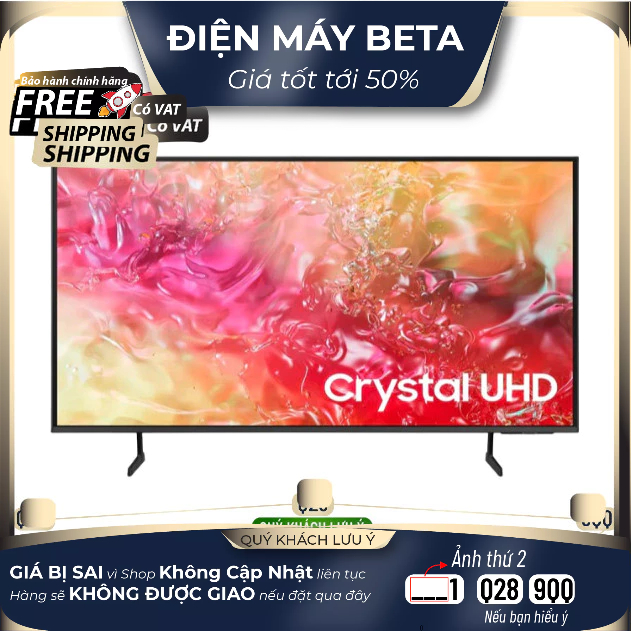 UA55DU7700 - Smart Tivi Samsung 55 Inch Crystal UHD DU7700 4K (2024) UA55DU7700KXXV