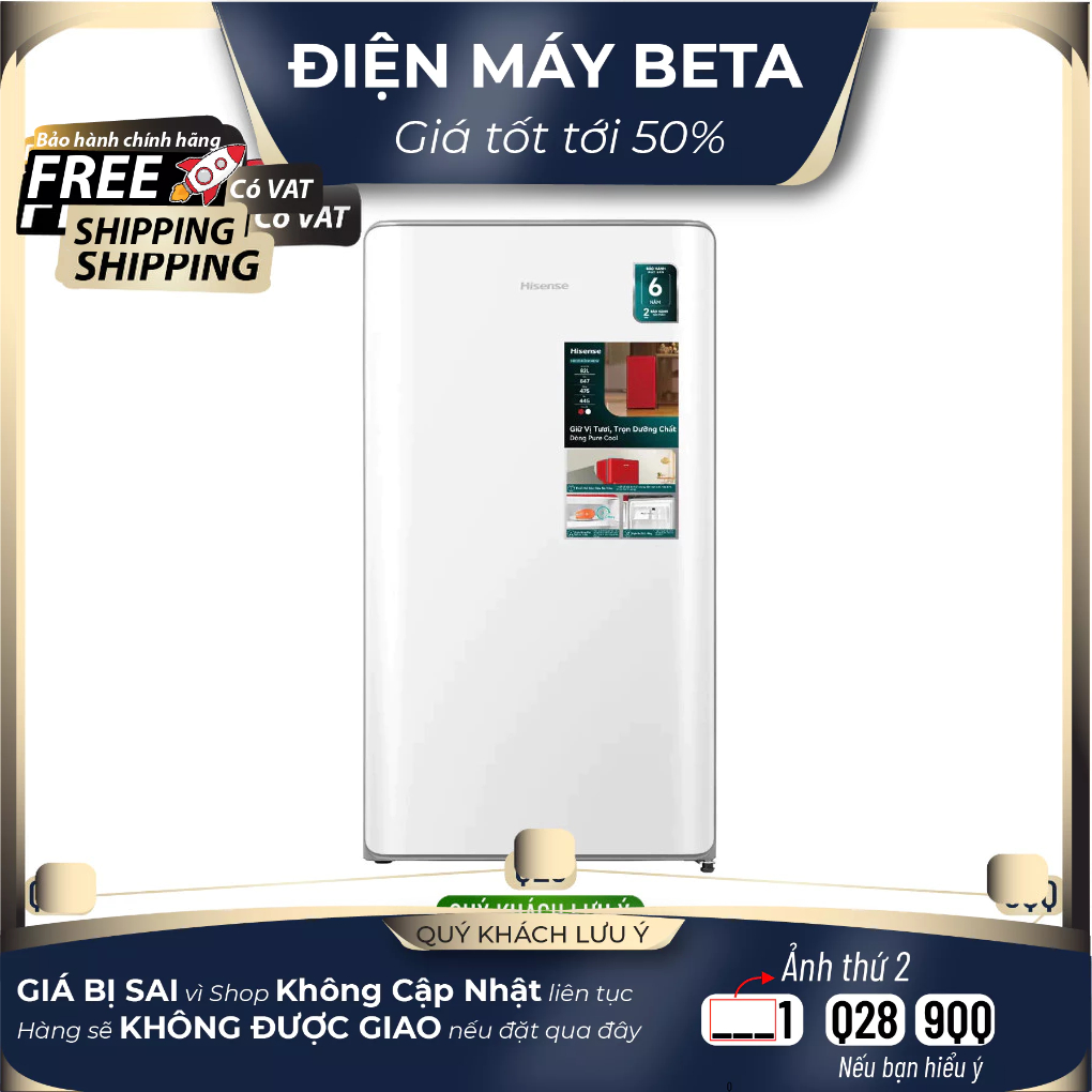 HR08DW / HR08DR / HR09DB - Tủ Lạnh Hisense 82 Lít / 94 Lít HR08DW/R