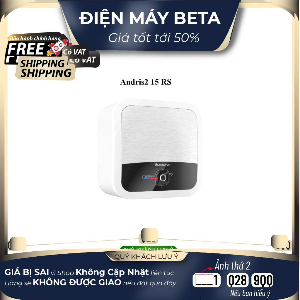 AN2 15RS Máy Nước Nóng 15 Lit  Ariston AN2 15RS - 2.5 - FE (2500W) - Hàng chính hãng