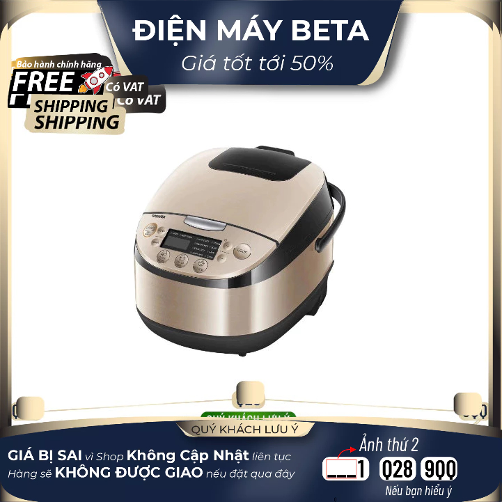 RC-18DR3PV(G) - Cơm Điện TOSHIBA RC-18DR3PV(G) - Bảo Hành Chính Hãng