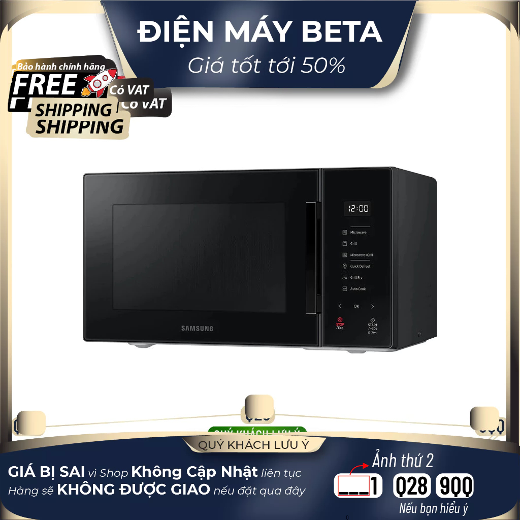 Lò vi sóng tráng men Samsung dòng nướng 23L MG23T5018CK  - DMK