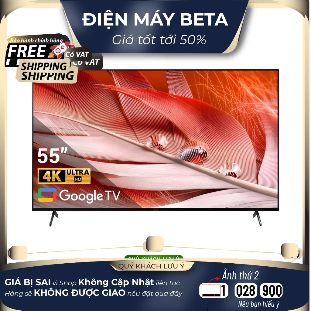 Android Tivi Sony XR-55X90J 4K 55 inch Mới 100%
