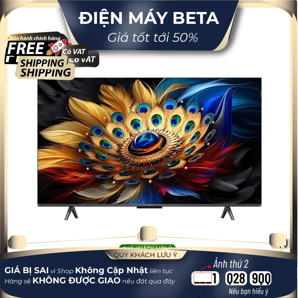 55C655 Google Tivi TCL QLED 4K 55 Inch 55C655 - Hàng chính hãng