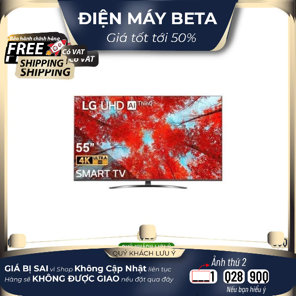 Smart UHD Tivi LG 55 inch 4K 55UQ9100PSD - Model 2022