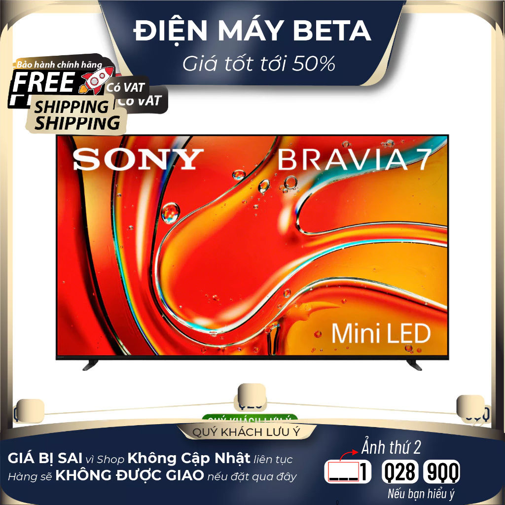 K-65XR70 / K-75XR70 - Google Tivi QLED Mini LED Sony 4K