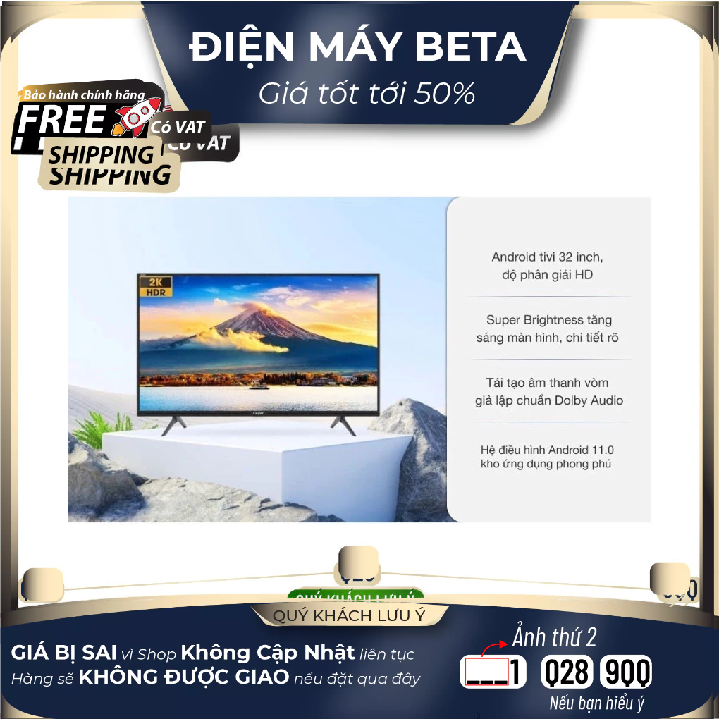 Smart Tivi Casper 43 inch 43FX6200 Mới 100%