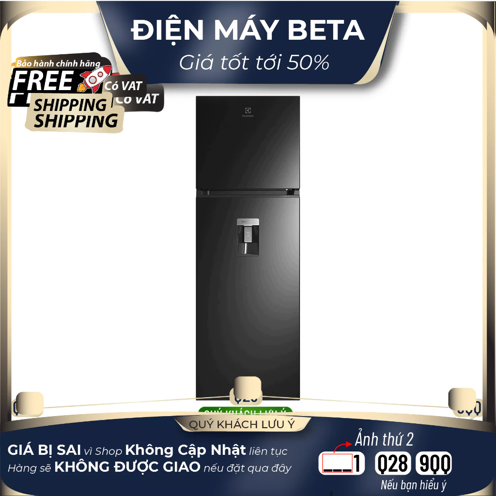 ETB3740M-H (341L) || EME3700H-H - Tủ Lạnh ELECTROLUX ngăn đá trên UltimateTaste 300 ETB3740M-H 341L