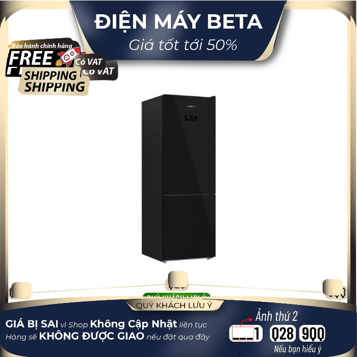 HRBN6340DGBKVN Tủ lạnh Hitachi Inverter 323 lít HRBN6340DGBKVN