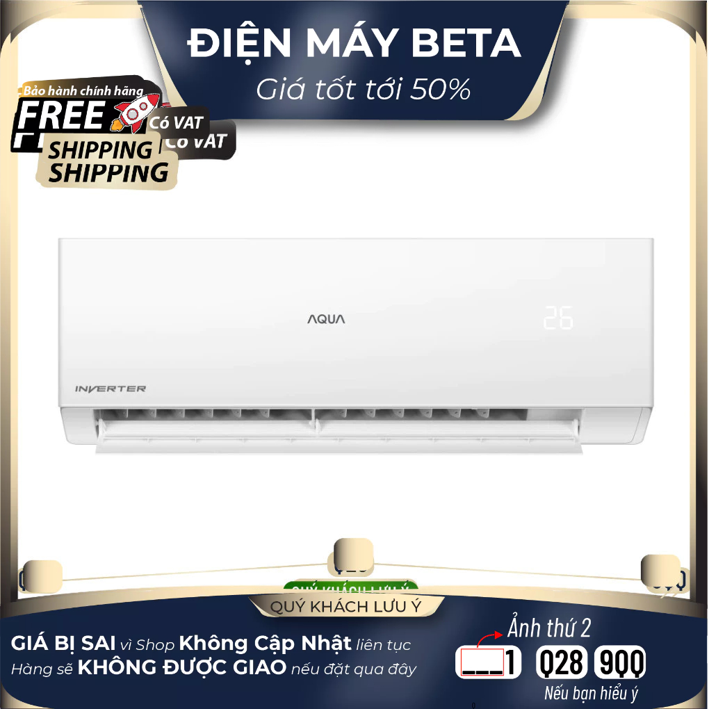 AQA-RV18QE - Máy Lạnh AQUA Inverter 2 HP RV18QE - Bảo Hành Chính Hãng
