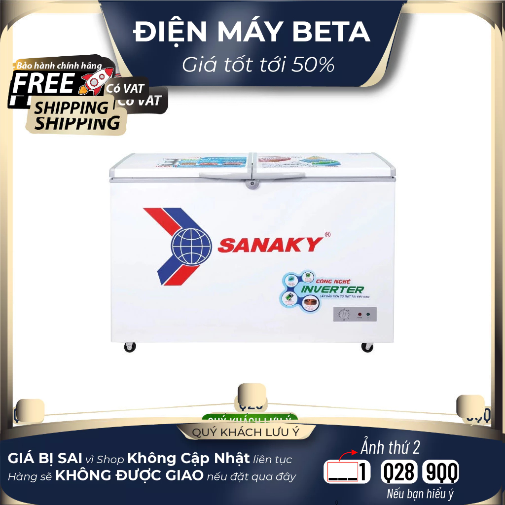 VH-3699A3 TỦ ĐÔNG SANAKY 270 lít VH-3699A3 1 ngăn đông