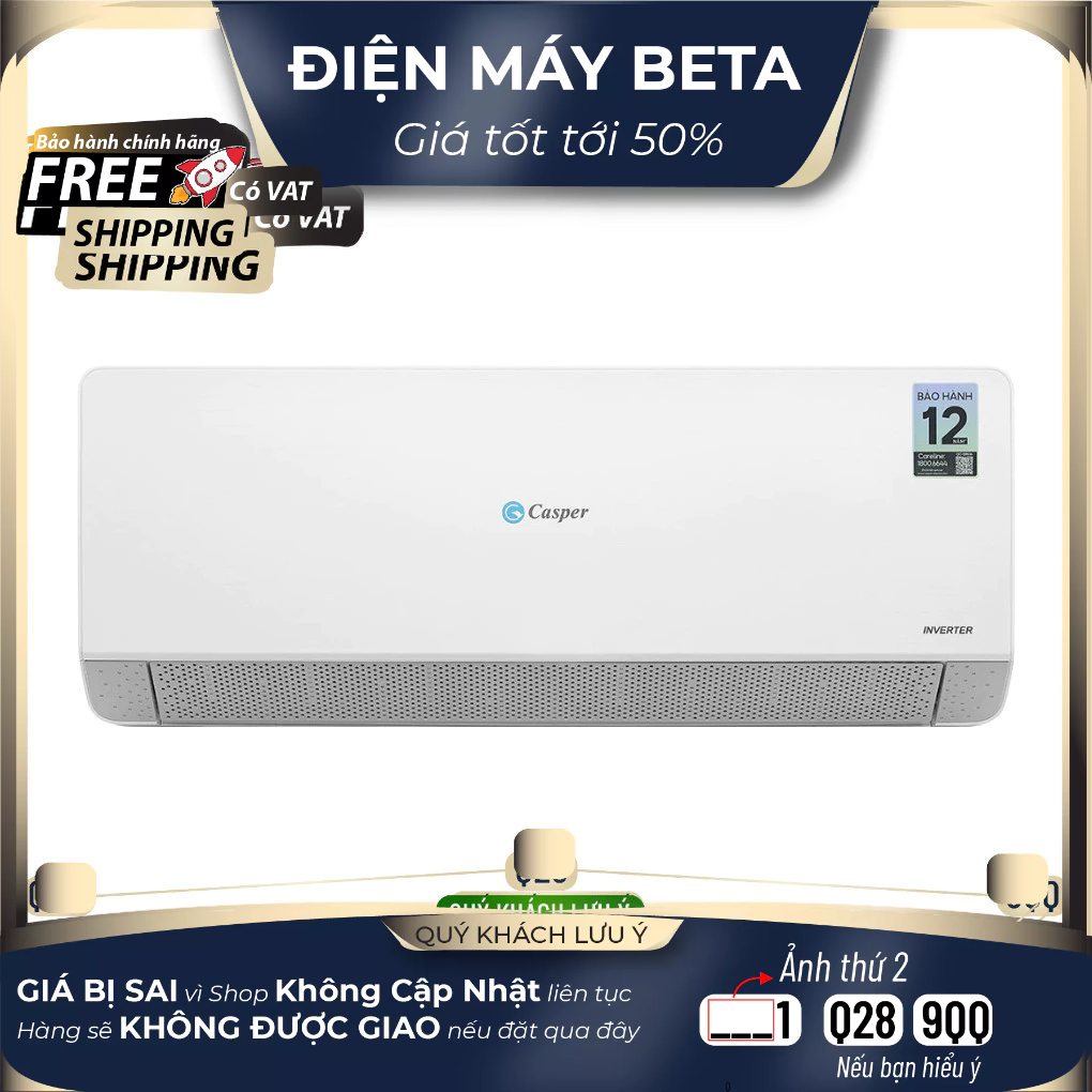 TC-12IS36 / QC-12IS36 - Điều hòa Casper 1.5HP QC-12IS36 12000BTU Unverter